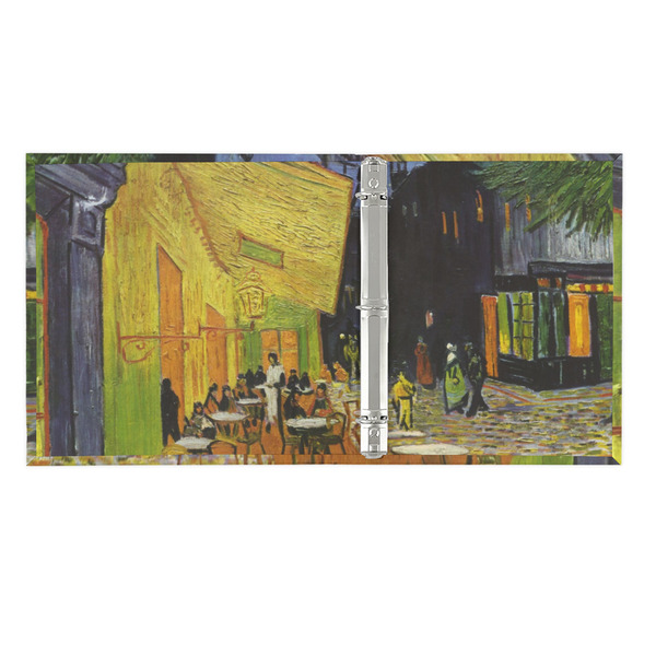 Cafe Terrace at Night (Van Gogh 1888) 3 Ring Binders - Full Wrap - 1" - Open Inside