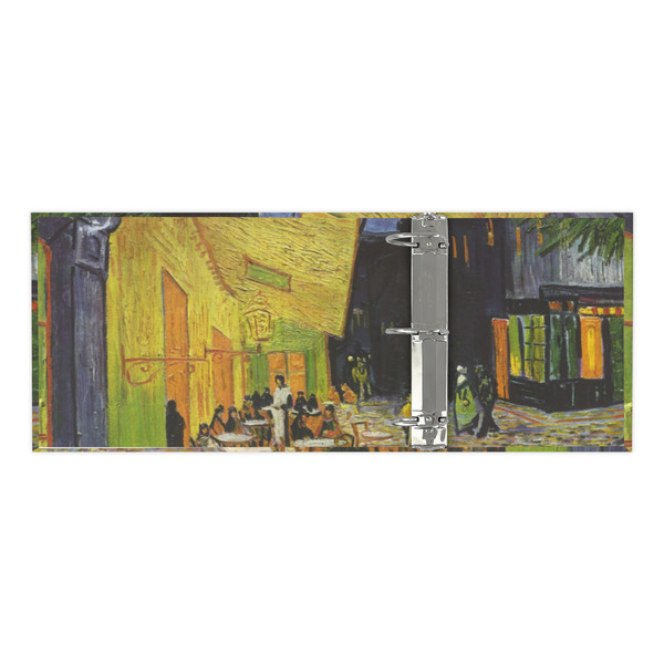 Cafe Terrace at Night (Van Gogh 1888) 3 Ring Binders - Full Wrap - 3" - Open Inside