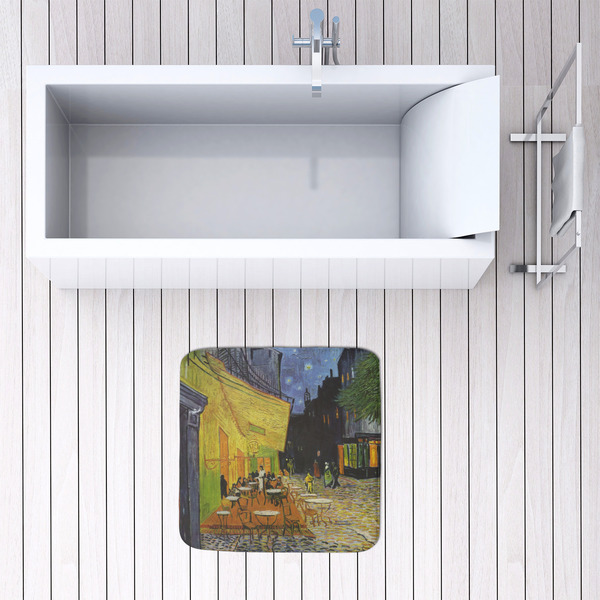 Cafe Terrace at Night (Van Gogh 1888) 48x48 Foam Memory Mat - LIFESTYLE