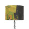 Cafe Terrace at Night (Van Gogh 1888) 8" Drum Lampshade - On Stand (Fabric)