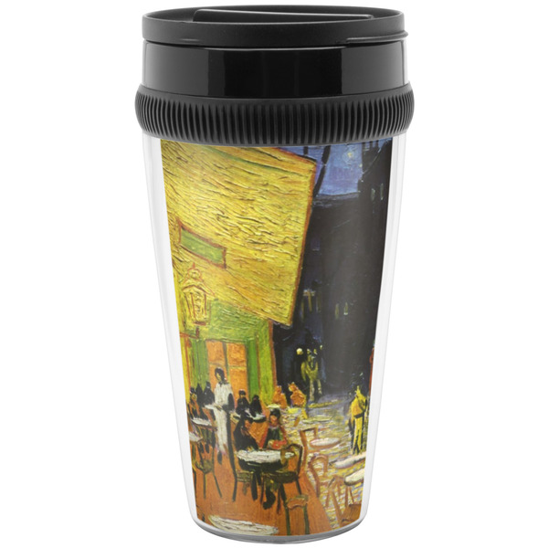 Cafe Terrace at Night (Van Gogh 1888) Acrylic Travel Mug - Without Handle - Front