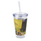 Cafe Terrace at Night (Van Gogh 1888) 16oz Double Wall Acrylic Tumbler with Lid & Straw - Full Print