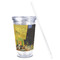 Cafe Terrace at Night (Van Gogh 1888) Acrylic Tumbler - Full Print - Front straw out