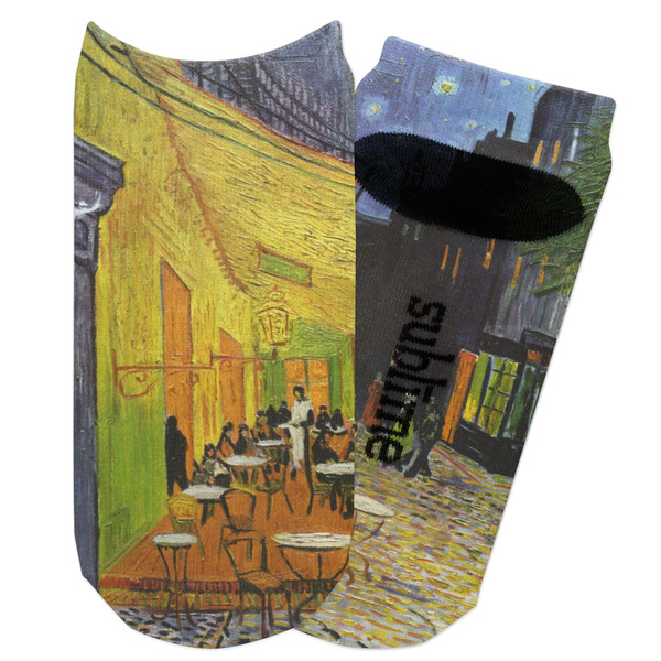 Custom Cafe Terrace at Night (Van Gogh 1888) Adult Ankle Socks