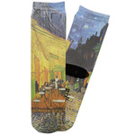 Cafe Terrace at Night (Van Gogh 1888) Adult Crew Socks