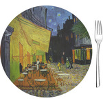 Cafe Terrace at Night (Van Gogh 1888) Glass Appetizer / Dessert Plate 8"