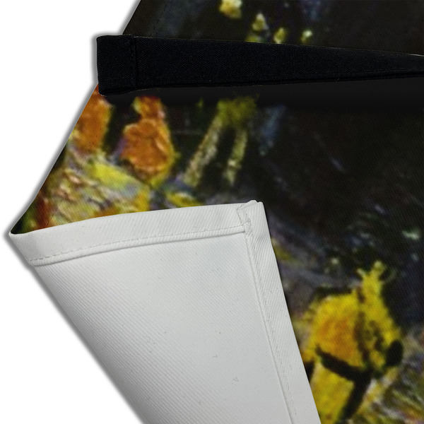 Cafe Terrace at Night (Van Gogh 1888) Apron - Closeup