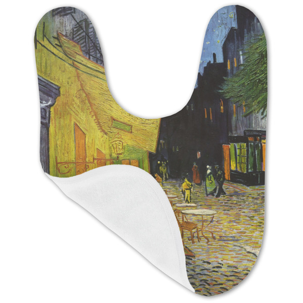 Cafe Terrace at Night (Van Gogh 1888) Baby Bib - AFT folded