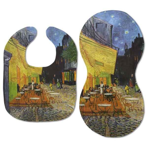 Cafe Terrace at Night (Van Gogh 1888) Baby Bib & Burp Set - Approval (new bib & burp)