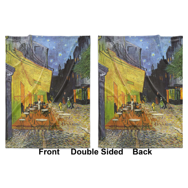 Cafe Terrace at Night (Van Gogh 1888) Baby Blanket (Double Sided - Printed Front and Back)