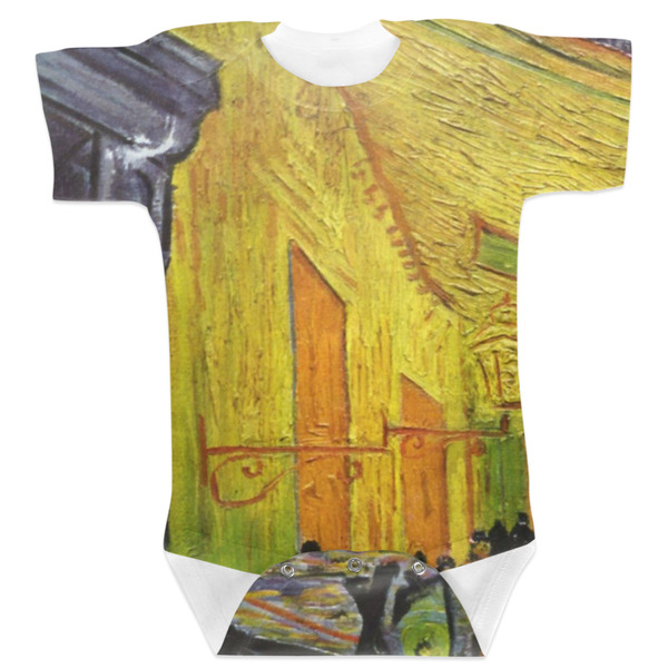 Custom Cafe Terrace at Night (Van Gogh 1888) Baby Bodysuit