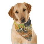 Cafe Terrace at Night (Van Gogh 1888) Dog Bandana Scarf