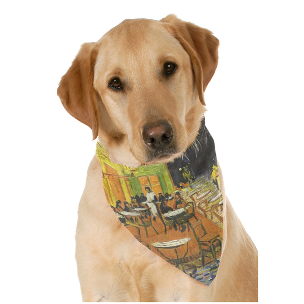Custom Cafe Terrace at Night (Van Gogh 1888) Dog Bandana Scarf