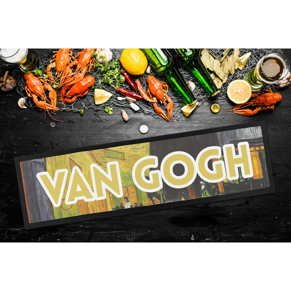 Cafe Terrace at Night (Van Gogh 1888) Bar Mat - Large - LIFESTYLE