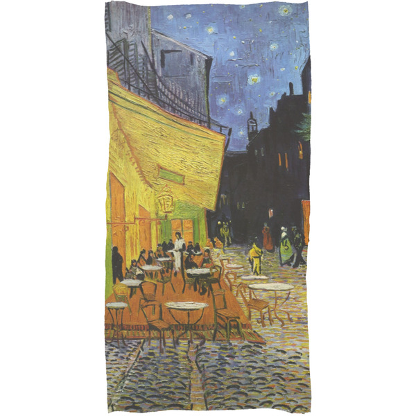 Cafe Terrace at Night (Van Gogh 1888) Bath Towel - Approval