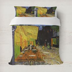 Cafe Terrace at Night (Van Gogh 1888) Duvet Cover Set - Full / Queen