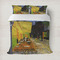 Cafe Terrace at Night (Van Gogh 1888) Bedding Set - Queen - Duvet - Lifestyle
