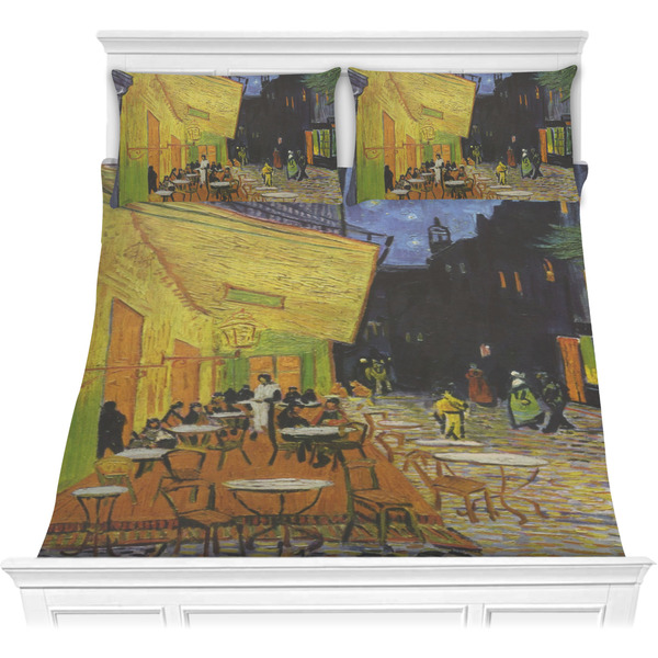 Custom Cafe Terrace at Night (Van Gogh 1888) Comforter Set - Full / Queen