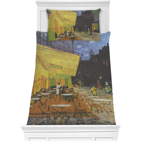 Custom Cafe Terrace at Night (Van Gogh 1888) Comforter Set - Twin