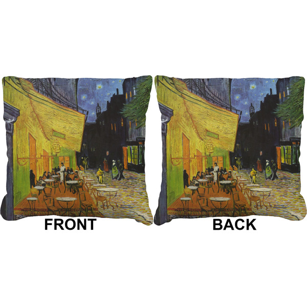 Cafe Terrace at Night (Van Gogh 1888) Burlap Pillow Approval