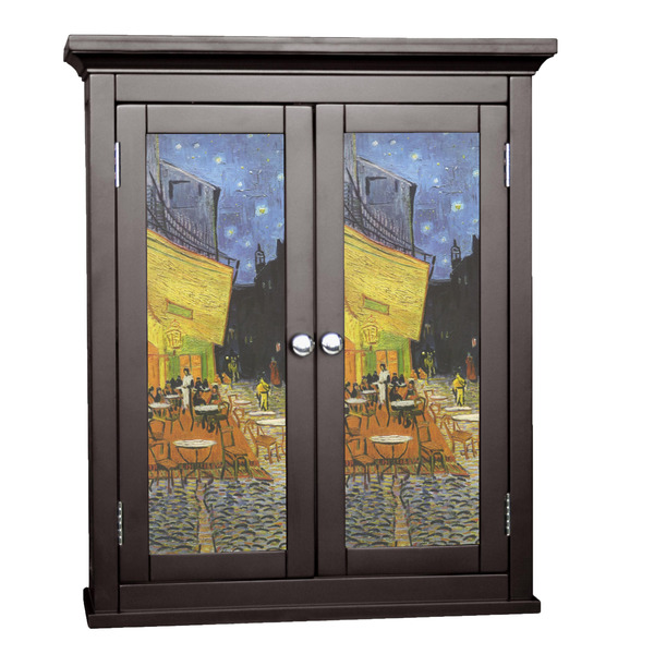 Custom Cafe Terrace at Night (Van Gogh 1888) Cabinet Decal - Small