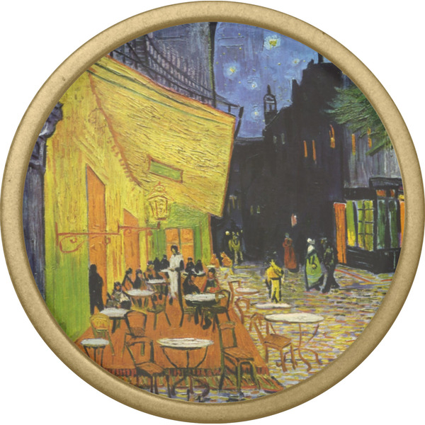 Cafe Terrace at Night (Van Gogh 1888) Cabinet Knob - Gold - Front
