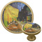 Cafe Terrace at Night (Van Gogh 1888) Cabinet Knob - Gold