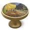 Cafe Terrace at Night (Van Gogh 1888) Cabinet Knob - Gold - Side