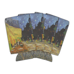Cafe Terrace at Night (Van Gogh 1888) Can Cooler (16 oz) - Set of 4