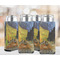 Cafe Terrace at Night (Van Gogh 1888) Can Cooler - Tall 12oz - Set of 4 - In Context