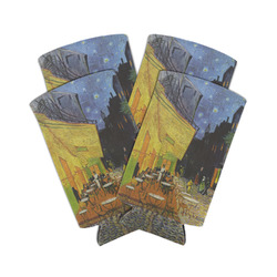 Cafe Terrace at Night (Van Gogh 1888) Can Cooler (tall 12 oz) - Set of 4