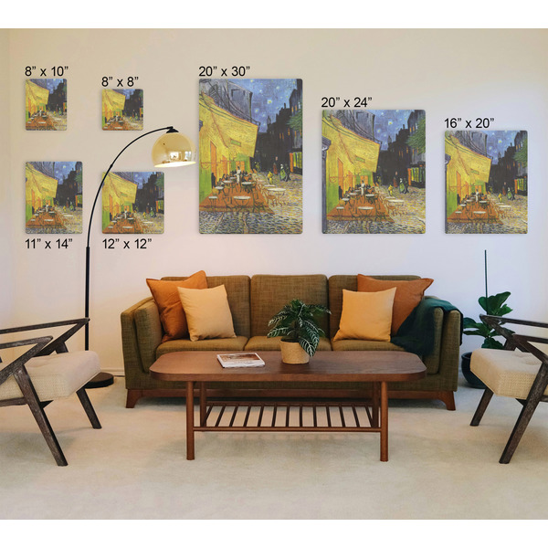 Cafe Terrace at Night (Van Gogh 1888) Canvas Prints - Multiple Sizes