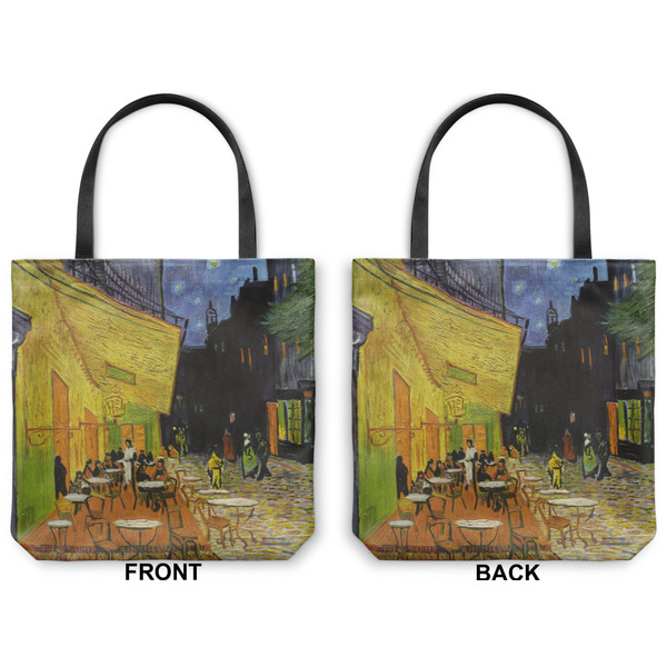 Cafe Terrace at Night (Van Gogh 1888) Canvas Tote - Front and Back