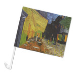 Cafe Terrace at Night (Van Gogh 1888) Car Flag