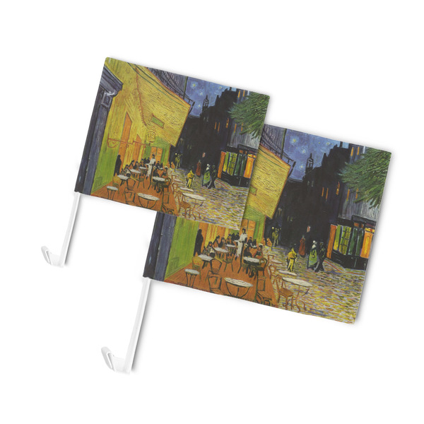 Cafe Terrace at Night (Van Gogh 1888) Car Flags - PARENT MAIN (both sizes)