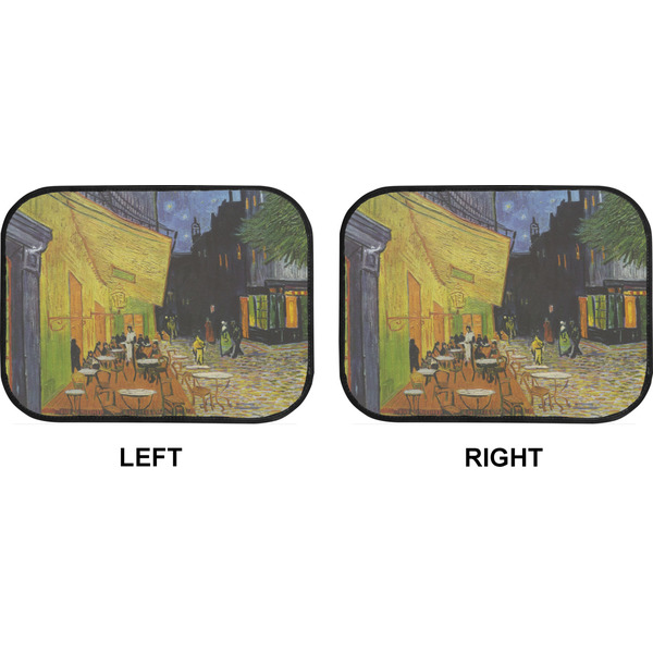 Cafe Terrace at Night (Van Gogh 1888) Car Floor Mats (Back Seat) (Approval)