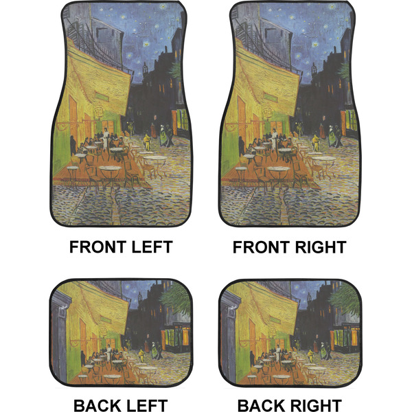 Cafe Terrace at Night (Van Gogh 1888) Car Floor Mats Set (2F + 2B)