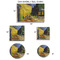 Cafe Terrace at Night (Van Gogh 1888) Car Magnets - SIZE CHART