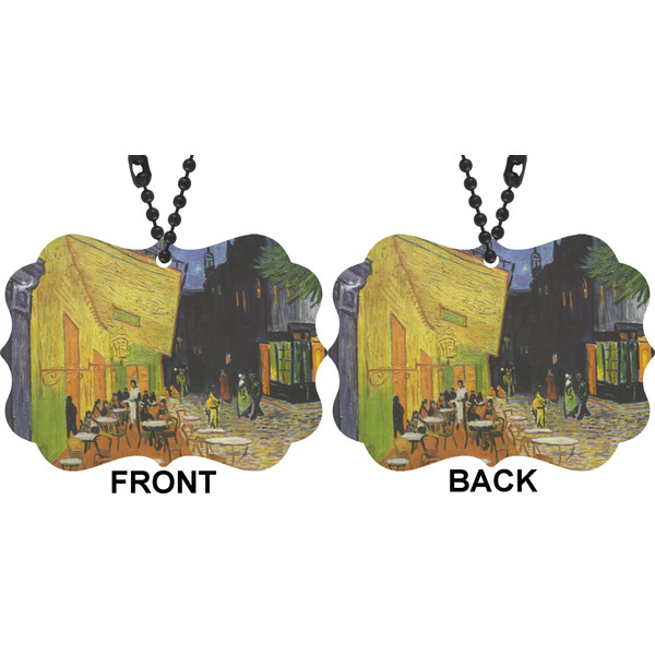 Cafe Terrace at Night (Van Gogh 1888) Car Ornament (Approval)