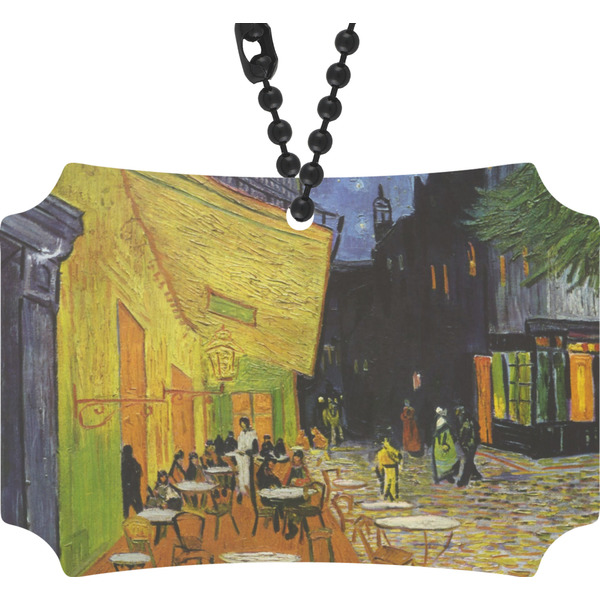 Custom Cafe Terrace at Night (Van Gogh 1888) Rear View Mirror Ornament