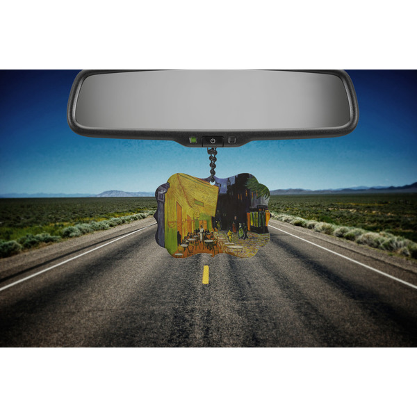 Cafe Terrace at Night (Van Gogh 1888) Car Ornament (Road)