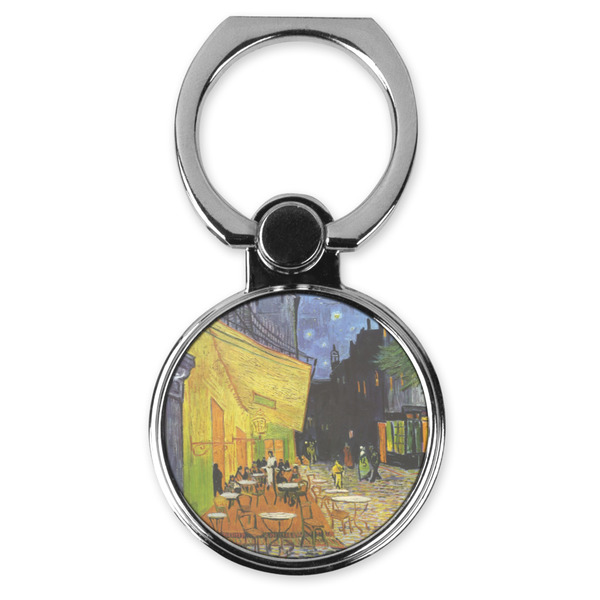 Custom Cafe Terrace at Night (Van Gogh 1888) Cell Phone Ring Stand & Holder