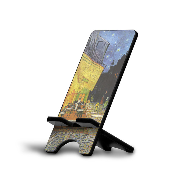 Custom Cafe Terrace at Night (Van Gogh 1888) Cell Phone Stand (Small)