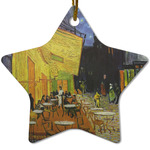 Cafe Terrace at Night (Van Gogh 1888) Star Ceramic Ornament