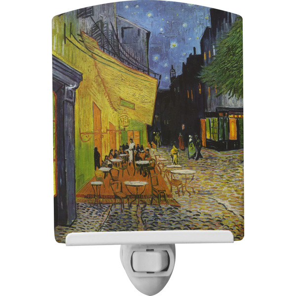 Custom Cafe Terrace at Night (Van Gogh 1888) Ceramic Night Light