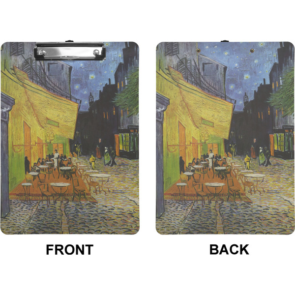 Cafe Terrace at Night (Van Gogh 1888) Clipboard (Letter) (Front + Back)