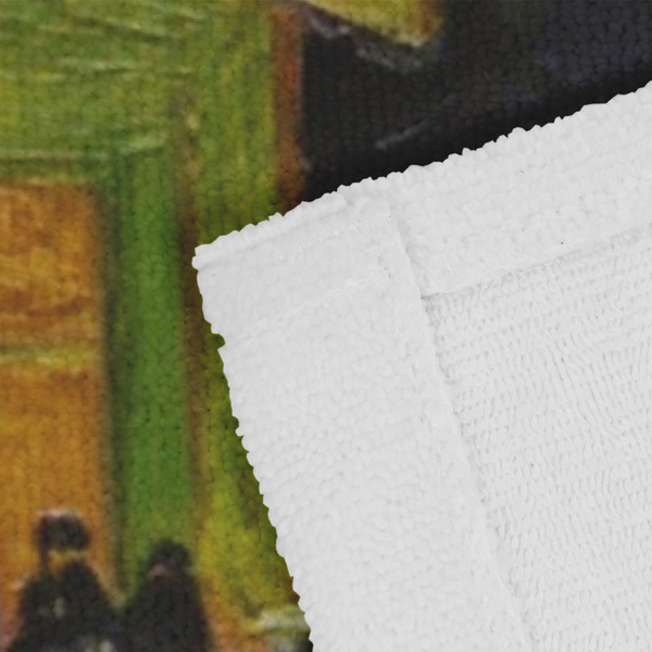 Cafe Terrace at Night (Van Gogh 1888) Close up of Fabric