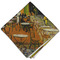 Cafe Terrace at Night (Van Gogh 1888) Cloth Napkins - Personalized Dinner (Folded Four Corners)