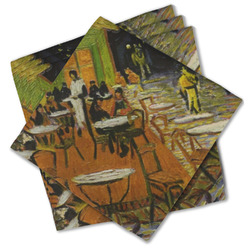Cafe Terrace at Night (Van Gogh 1888) Cloth Cocktail Napkins - Set of 4