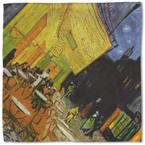 Cafe Terrace at Night (Van Gogh 1888) Cloth Napkins - Personalized Lunch (Single Full Open)